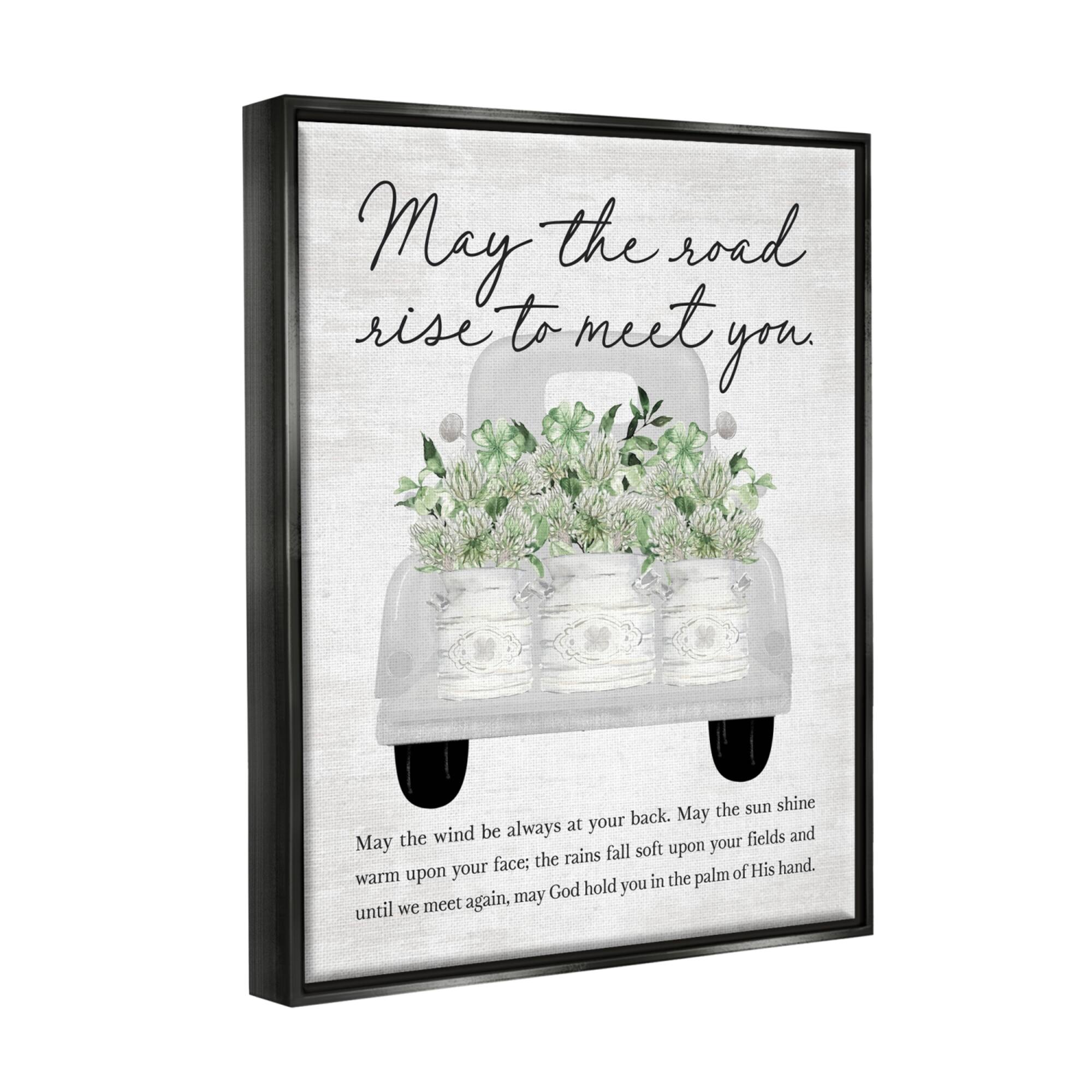 Stupell Industries Country Irish Proverb Floater Framed Art